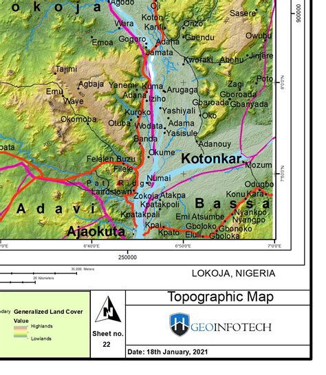 Lokoja Nigeria Map